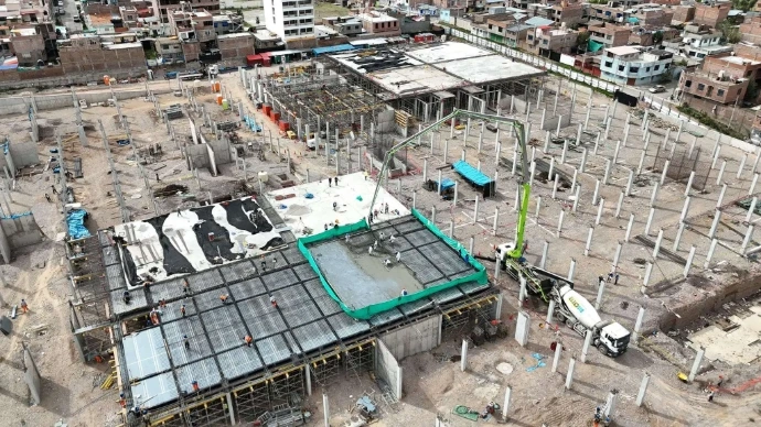 Obra ejecutada con concreto premezclado Biocreto en Junín